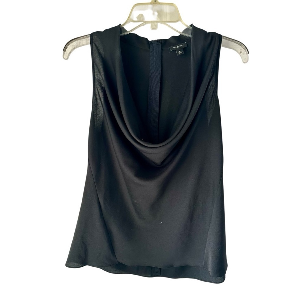 Ann Taylor Elegant Black Sleeveless Top